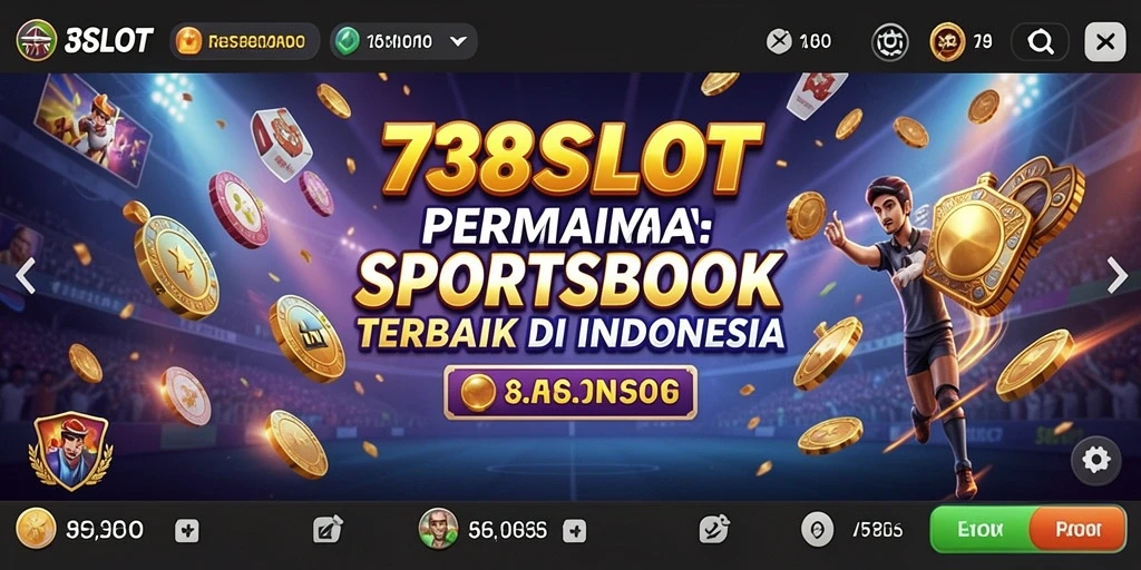 Tampilan permainan <strong>738SLOT</strong> yang menarik dalam taruhan olahraga.
