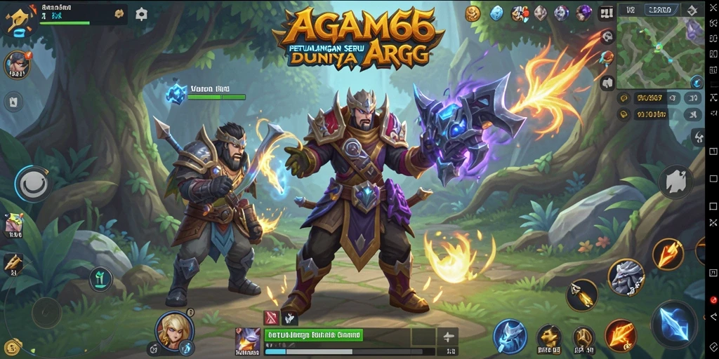 Tangkapan layar menunjukkan aksi seru dari gameplay ARPG AGAM66.