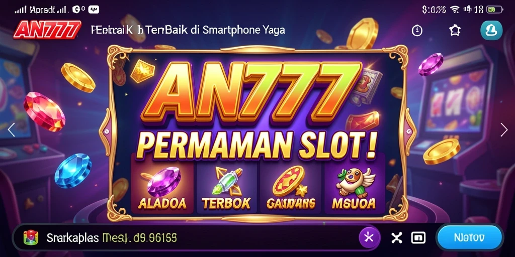 Screenshot AN777 yang menunjukkan gameplay slot yang menarik dan menyenangkan.