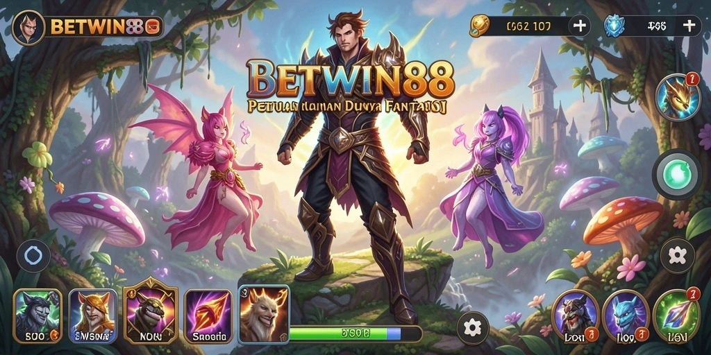 Screenshot gameplay BETWIN88 menampilkan karakter dalam petualangan mendebarkan.