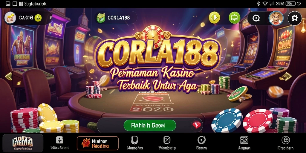 Screenshot gameplay CORLA188 menampilkan suasana Kasino yang mengasyikkan.