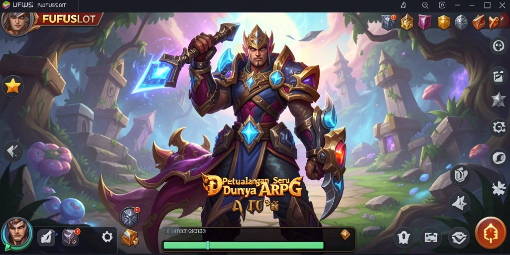 Tampilan menarik dari gameplay FUFUSLOT yang seru dan mendebarkan.