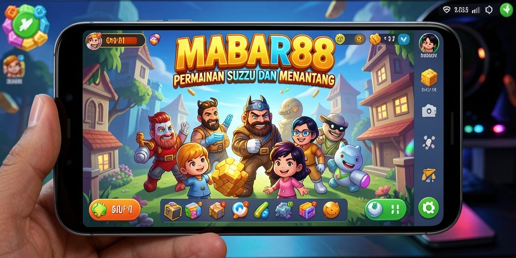 Tampilan gameplay MABAR88 dengan berbagai teka-teki menarik.