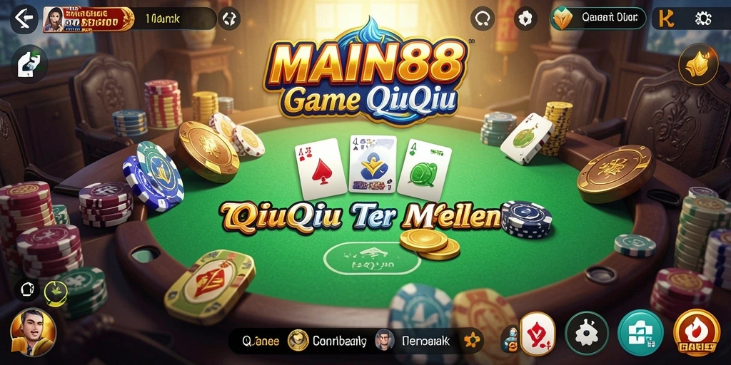 Screenshot gameplay QiuQiu yang penuh aksi dan keseruan.