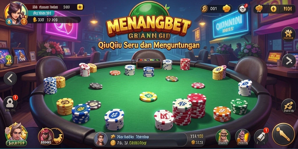 Gameplay QiuQiu seru di aplikasi MENANGBET.