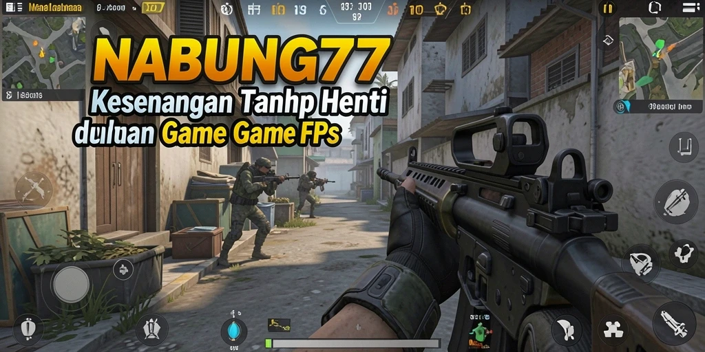 Tampilan intens gameplay dalam NABUNG77 dengan aksi menembak yang menegangkan.