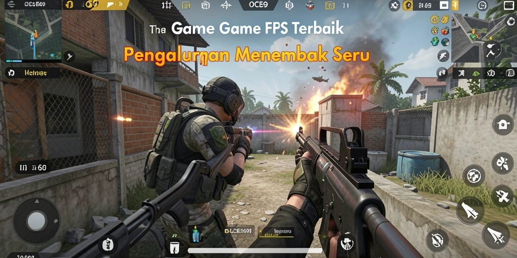 Gameplay seru dalam OCE69 menampilkan aksi menembak yang intens.