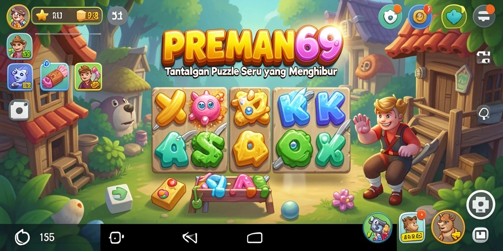 Screenshot gameplay menyenangkan dari PREMAN69 dengan teka-teki yang menantang.