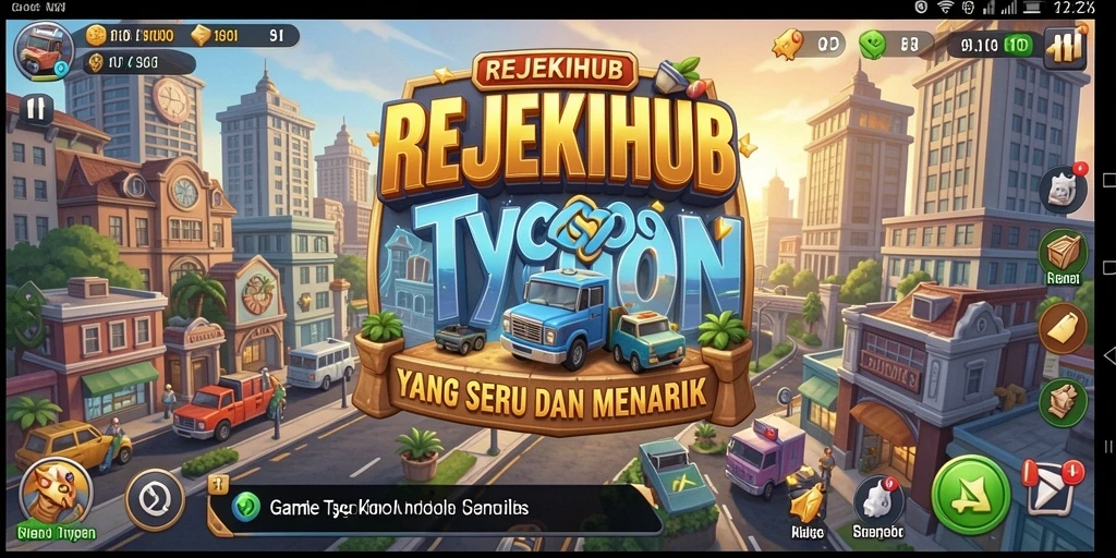 Tampilan gameplay seru di REJEKIHUB dengan elemen Tycoon.