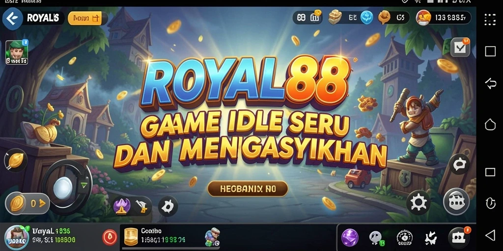 Tampilan menarik dari gameplay <strong>ROYAL88</strong> dalam genre Idle.