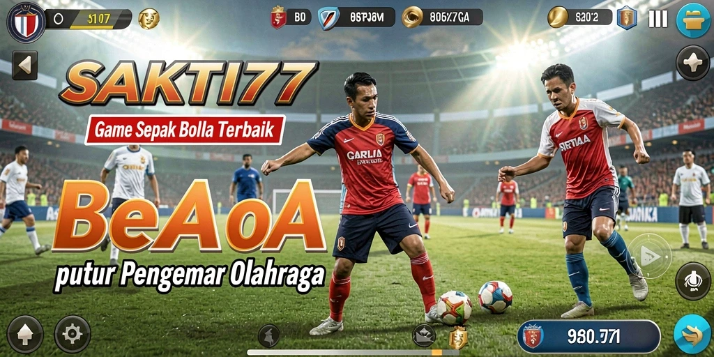 Screenshot gameplay SAKTI77 dengan aksi seru di lapangan.