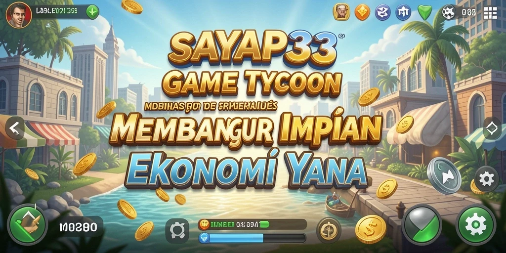 Tampilan gameplay <strong>SAYAP33</strong> menampilkan aksi pengelolaan bisnis yang dinamis dan menyenangkan.