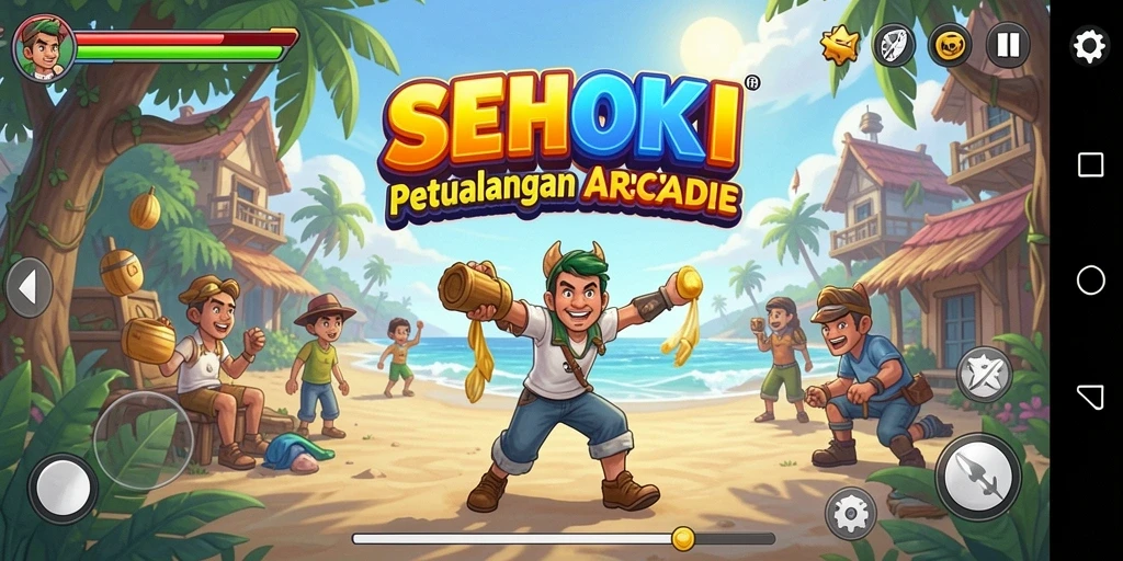 Tampilan mendebarkan gameplay SEHOKI yang penuh tantangan.