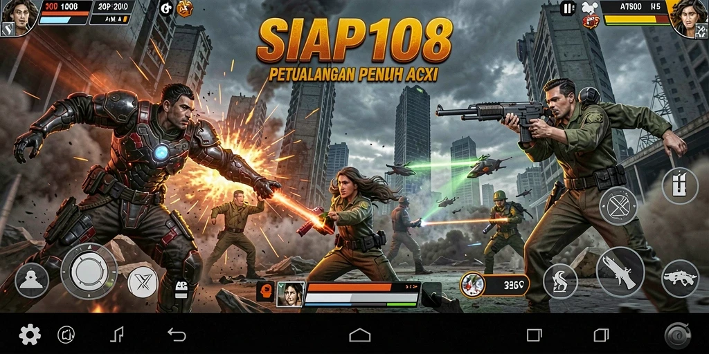 Screenshot gameplay SIAP108 menampilkan pertarungan seru dan aksi yang mendebarkan.