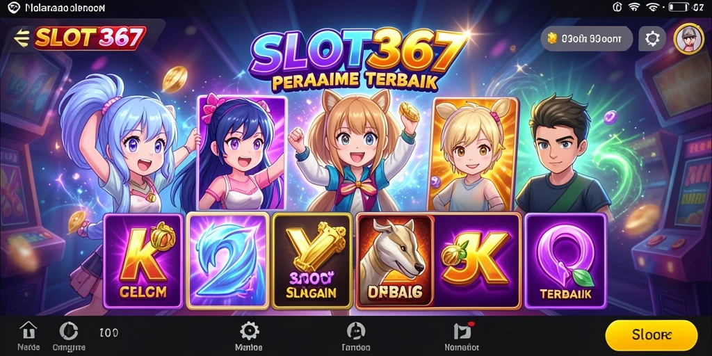 Tangkapan layar menunjukkan gameplay menarik dari SLOT367 dengan karakter anime yang menghibur.