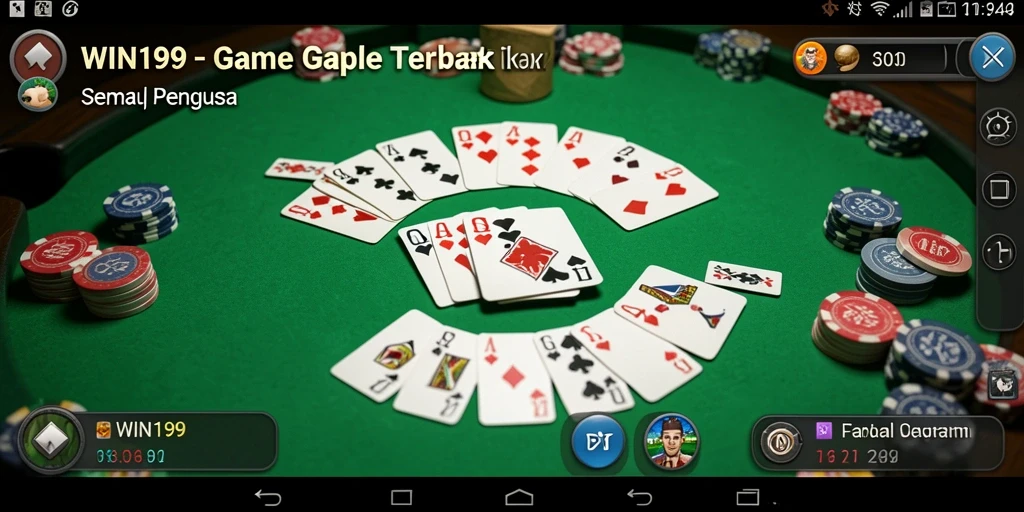 Tampilan gameplay Gaple yang seru dan interaktif di WIN199.